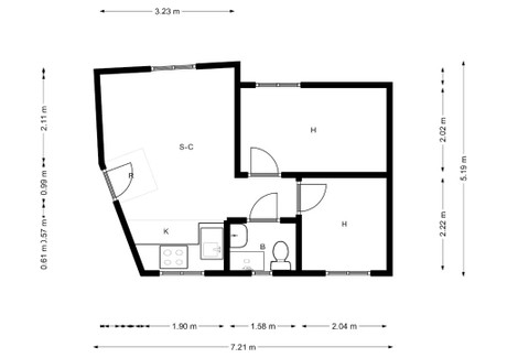 Mieszkanie do wynajęcia - Calle de Villaamil Madrid, Hiszpania, 50 m², 1432 USD (5770 PLN), NET-96929169