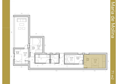 Mieszkanie do wynajęcia - Calle de María de Molina Madrid, Hiszpania, 75 m², 921 USD (3822 PLN), NET-98298037