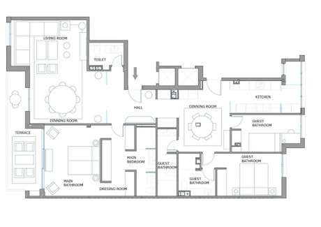 Mieszkanie do wynajęcia - Calle de Juan Ramón Jiménez Madrid, Hiszpania, 172 m², 6257 USD (24 526 PLN), NET-98957892