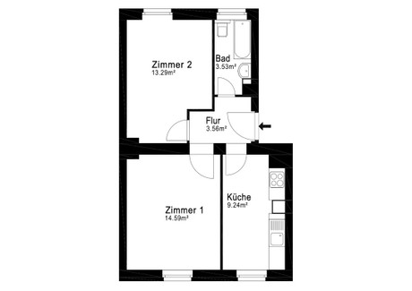 Mieszkanie do wynajęcia - Greifswalder Straße Berlin, Niemcy, 44 m², 1411 USD (5856 PLN), NET-103261695