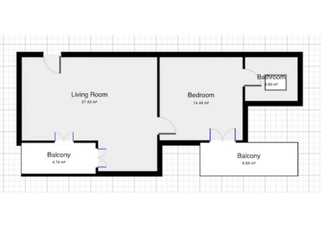 Mieszkanie do wynajęcia - Via Pellegrino Rossi Milan, Włochy, 50 m², 1536 USD (6006 PLN), NET-90205185