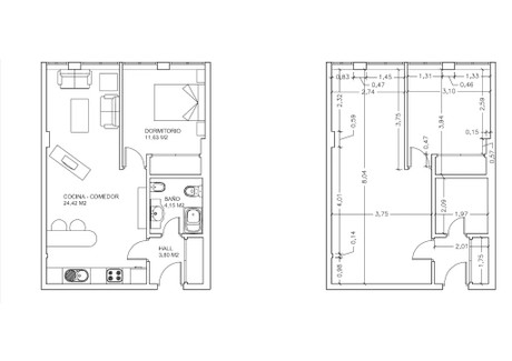 Mieszkanie do wynajęcia - Calle de Sarriá Madrid, Hiszpania, 55 m², 1612 USD (6464 PLN), NET-90216406