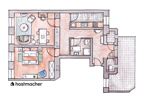 Mieszkanie do wynajęcia - Theresiengasse Vienna, Austria, 60 m², 2241 USD (8986 PLN), NET-90216775