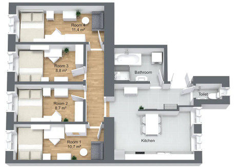 Mieszkanie do wynajęcia - Gentzgasse Vienna, Austria, 75 m², 623 USD (2410 PLN), NET-90218464