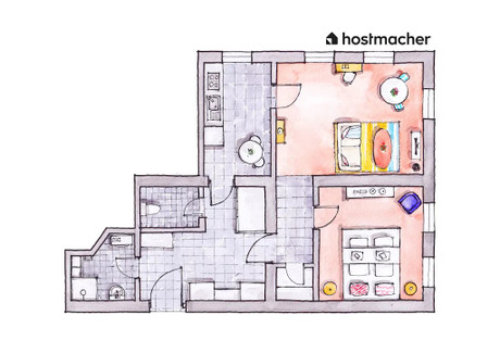 Mieszkanie do wynajęcia - Theresiengasse Vienna, Austria, 66 m², 2166 USD (9054 PLN), NET-90225212