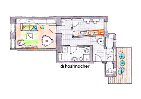 Mieszkanie do wynajęcia - Theresiengasse Vienna, Austria, 45 m², 2021 USD (8125 PLN), NET-90221207