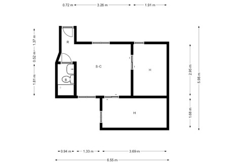 Mieszkanie do wynajęcia - Calle de los Fundadores Madrid, Hiszpania, 42 m², 1526 USD (6242 PLN), NET-90231467