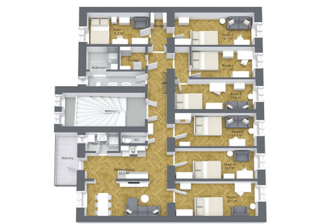 Mieszkanie do wynajęcia - Brockmanngasse Graz, Austria, 157 m², 380 USD (1496 PLN), NET-90233352