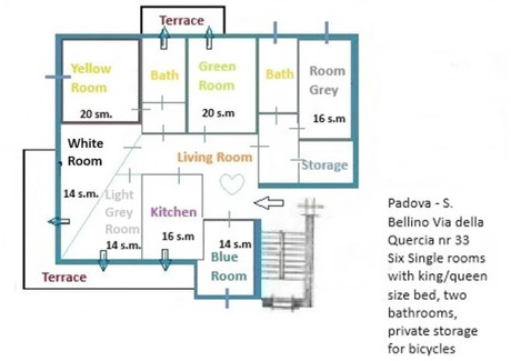 Mieszkanie do wynajęcia - Via Jacopo della Quercia Padova, Włochy, 150 m², 668 USD (2558 PLN), NET-91277964