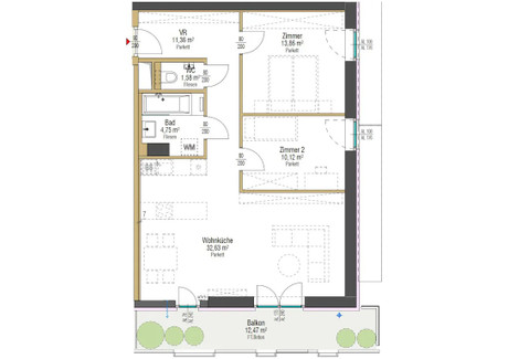 Mieszkanie do wynajęcia - Leopold-Böhm-Straße Vienna, Austria, 74 m², 3046 USD (11 696 PLN), NET-92387861