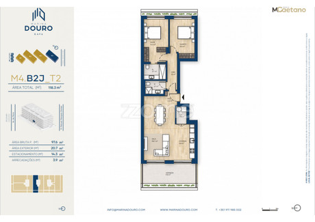 Mieszkanie na sprzedaż - Vila Nova De Gaia, Portugalia, 98 m², 450 616 USD (1 883 575 PLN), NET-99916403