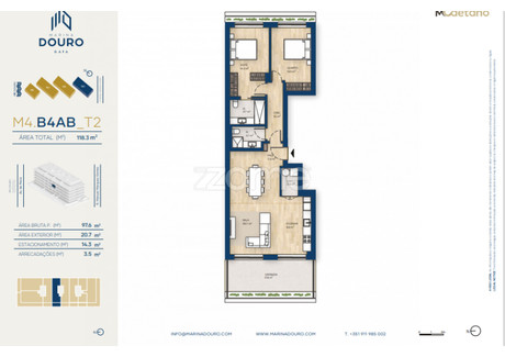 Mieszkanie na sprzedaż - Vila Nova De Gaia, Portugalia, 98 m², 552 584 USD (2 116 398 PLN), NET-99916447