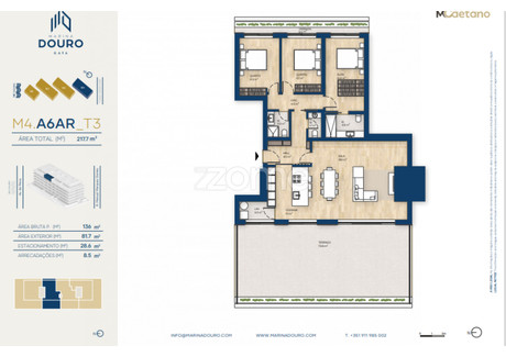 Mieszkanie na sprzedaż - Vila Nova De Gaia, Portugalia, 136 m², 1 210 330 USD (5 022 868 PLN), NET-99916440