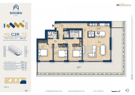 Mieszkanie na sprzedaż - Vila Nova De Gaia, Portugalia, 136 m², 795 316 USD (3 252 842 PLN), NET-90703558