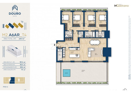 Mieszkanie na sprzedaż - Vila Nova De Gaia, Portugalia, 181 m², 1 510 653 USD (6 178 570 PLN), NET-90703592