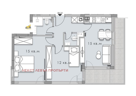 Mieszkanie na sprzedaż - Кръстова вада/Krastova vada София/sofia, Bułgaria, 87 m², 213 140 USD (818 457 PLN), NET-98082764