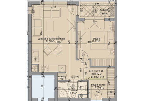 Mieszkanie na sprzedaż - Дружба /Drujba София/sofia, Bułgaria, 66 m², 105 886 USD (406 603 PLN), NET-96471827