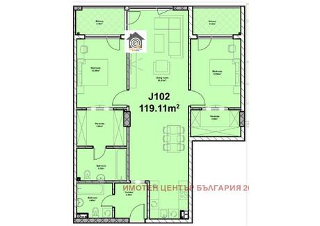 Mieszkanie na sprzedaż - Полигона/Poligona София/sofia, Bułgaria, 141 m², 290 186 USD (1 134 626 PLN), NET-100376785