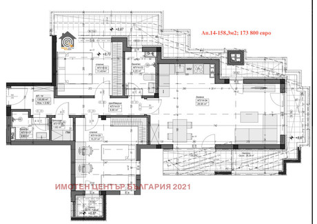 Mieszkanie na sprzedaż - Сухата река/Suhata reka София/sofia, Bułgaria, 158 m², 185 258 USD (774 379 PLN), NET-101910939