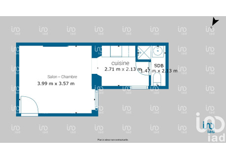 Mieszkanie na sprzedaż - Reims, Francja, 21 m², 90 238 USD (355 539 PLN), NET-96772987