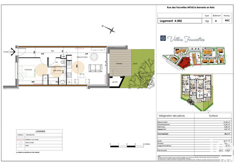 Mieszkanie na sprzedaż - La Bernerie-En-Retz, Francja, 47 m², 244 794 USD (1 003 656 PLN), NET-100941299