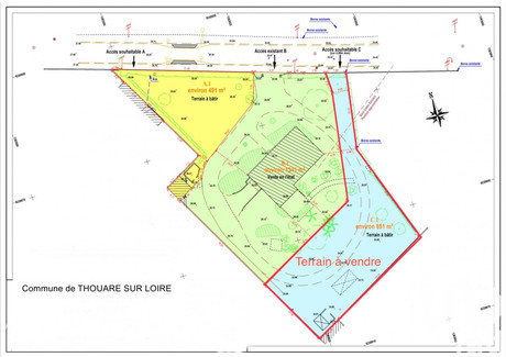 Działka na sprzedaż - Thouare-Sur-Loire, Francja, 851 m², 205 754 USD (841 533 PLN), NET-95596666