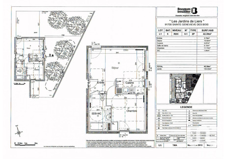 Mieszkanie na sprzedaż - Sainte-Geneviève-Des-Bois, Francja, 42 m², 200 092 USD (818 377 PLN), NET-102245584