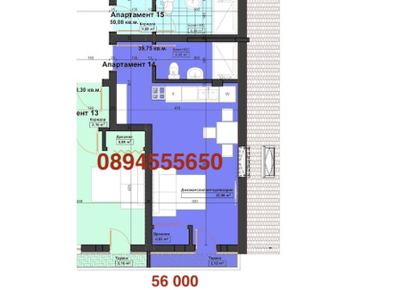 Mieszkanie na sprzedaż - Христо Ботев, одесос/Hristo Botev, odesos Варна/varna, Bułgaria, 40 m², 57 873 USD (233 230 PLN), NET-98081443