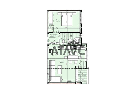 Mieszkanie na sprzedaż - Прослав/Proslav Пловдив/plovdiv, Bułgaria, 65 m², 63 059 USD (257 913 PLN), NET-100725488