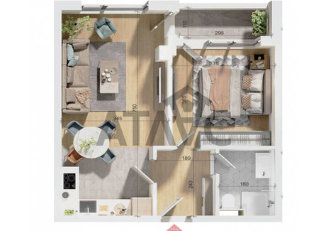 Mieszkanie na sprzedaż - Тракия/Trakia Пловдив/plovdiv, Bułgaria, 68 m², 99 071 USD (379 443 PLN), NET-99306776