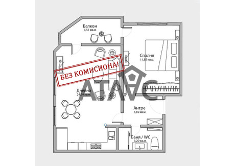 Mieszkanie na sprzedaż - Кючук Париж/Kiuchuk Parij Пловдив/plovdiv, Bułgaria, 65 m², 112 962 USD (472 181 PLN), NET-99455672