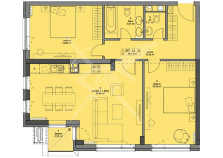 Mieszkanie na sprzedaż - Кръстова вада/Krastova vada София/sofia, Bułgaria, 96 m², 388 930 USD (1 625 729 PLN), NET-100524031