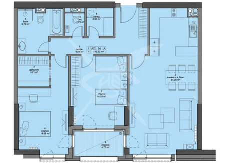 Mieszkanie na sprzedaż - Кръстова вада/Krastova vada София/sofia, Bułgaria, 131 m², 393 579 USD (1 538 895 PLN), NET-100524035