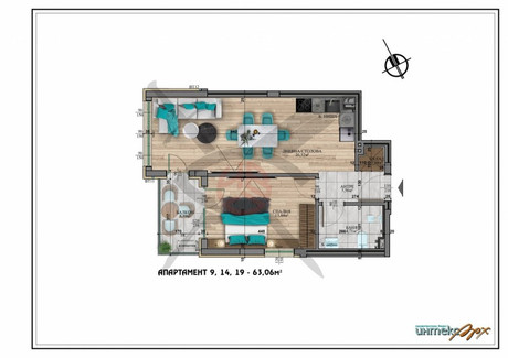 Mieszkanie na sprzedaż - Студентски град/Studentski grad София/sofia, Bułgaria, 74 m², 158 824 USD (663 884 PLN), NET-101576010