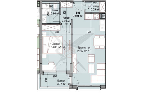 Mieszkanie na sprzedaż - Хаджи Димитър/Hadji Dimitar София/sofia, Bułgaria, 73 m², 142 235 USD (590 273 PLN), NET-96065572