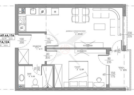 Mieszkanie na sprzedaż - Малинова долина/Malinova dolina София/sofia, Bułgaria, 64 m², 98 711 USD (378 062 PLN), NET-98912265