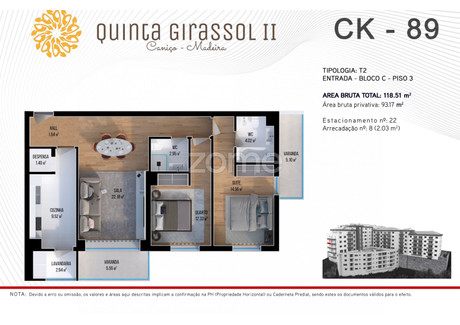 Mieszkanie na sprzedaż - Santa Cruz, Portugalia, 93 m², 356 147 USD (1 488 693 PLN), NET-91982767