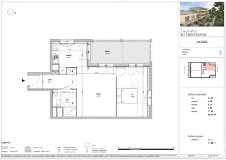 Mieszkanie na sprzedaż - Bussy-Saint-Georges, Francja, 46 m², 314 972 USD (1 240 988 PLN), NET-96554343