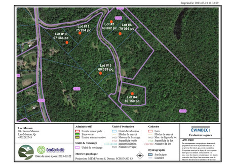 Działka na sprzedaż - Rue du Haut-Mont, Sainte-Marguerite-du-Lac-Masson, QC J0T1L0, CA Sainte-Marguerite-Du-Lac-Masson, Kanada, 5612 m², 83 497 USD (346 513 PLN), NET-96462980