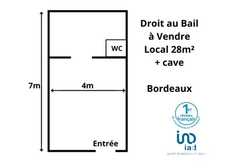 Komercyjne na sprzedaż - Bordeaux, Francja, 28 m², 38 294 USD (150 880 PLN), NET-89610942