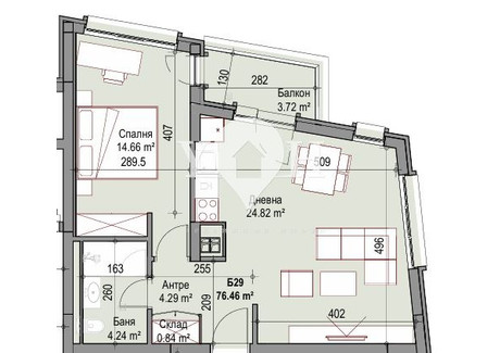 Mieszkanie na sprzedaż - Сухата река/Suhata reka София/sofia, Bułgaria, 76 m², 158 877 USD (646 628 PLN), NET-103038160