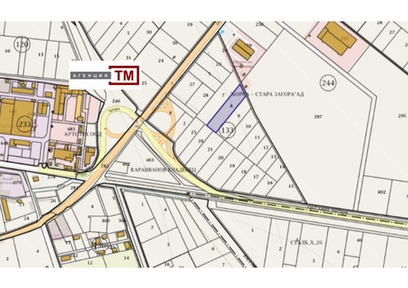 Działka na sprzedaż - Кольо Ганчев, до Автопазара/Kolio Ganchev, do Avtopazara Стара Загора/stara-Zagora, Bułgaria, 4549 m², 138 745 USD (579 955 PLN), NET-94917470
