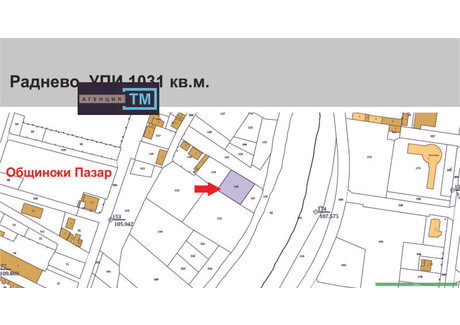 Działka na sprzedaż - гр. Раднево/gr. Radnevo Стара Загора/stara-Zagora, Bułgaria, 1031 m², 13 251 USD (54 993 PLN), NET-98913403