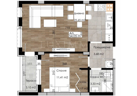 Mieszkanie na sprzedaż - Остромила/Ostromila Пловдив/plovdiv, Bułgaria, 64 m², 91 780 USD (375 380 PLN), NET-101579882