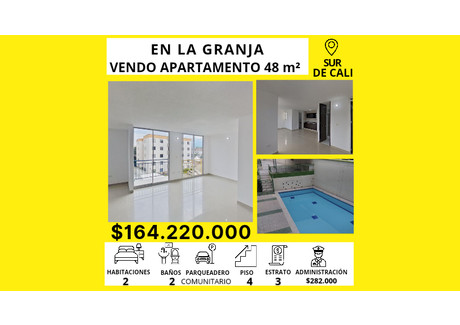 Mieszkanie na sprzedaż - Cl. 15 #4830, Comuna 10, Cali, Valle del Cauca, Colombia Cali, Kolumbia, 48 m², 37 611 USD (156 086 PLN), NET-102092626