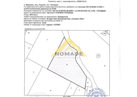 Działka na sprzedaż - с. Марково/s. Markovo Пловдив/plovdiv, Bułgaria, 4000 m², 190 001 USD (779 004 PLN), NET-102482817