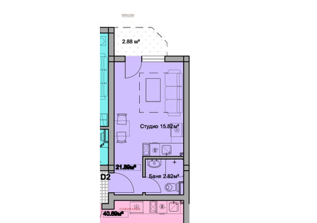 Mieszkanie na sprzedaż - с. Нови хан/s. Novi han София/sofia, Bułgaria, 30 m², 37 221 USD (152 234 PLN), NET-102063545