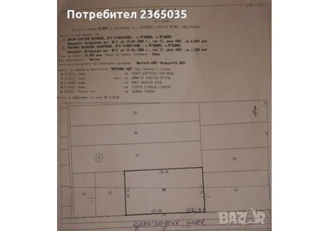 Działka na sprzedaż - с. Ягодово/s. Iagodovo Пловдив/plovdiv, Bułgaria, 10 693 m², 203 599 USD (828 648 PLN), NET-102568720