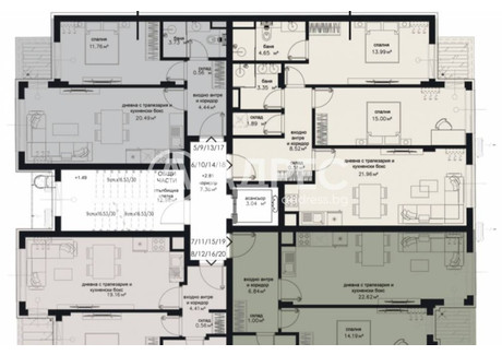 Mieszkanie na sprzedaż - Център/Centar София/sofia, Bułgaria, 118 m², 281 141 USD (1 175 168 PLN), NET-101577565