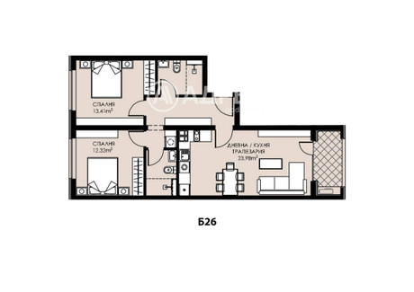 Mieszkanie na sprzedaż - Люлин /Liulin София/sofia, Bułgaria, 98 m², 154 159 USD (632 051 PLN), NET-98082030